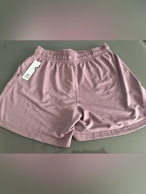 Leah Soft-Wash Athletic Shorts in Dusty Rose